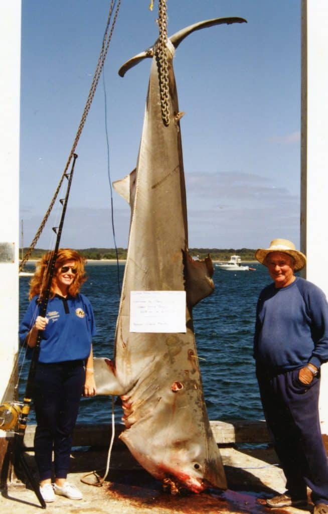 1,164-POUND WHITE SHARK, 130-POUND LINE CLASS