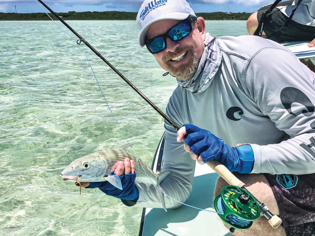 Bonefish caught fly fishing