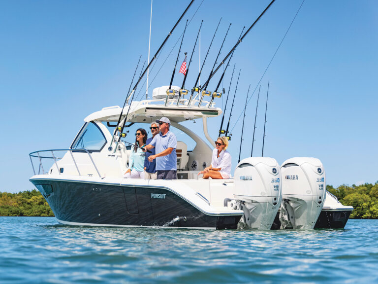 Fishing boat with Yamaha outboards