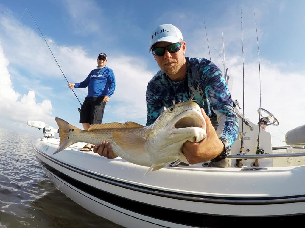 Capt. Cody Obiol and redfish