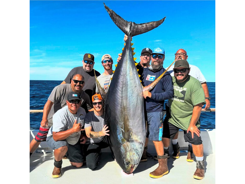 largest yellowfin tuna from a long range boat