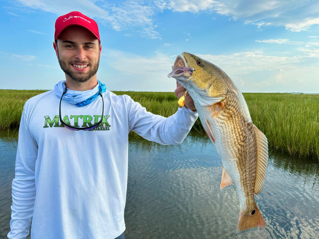 redfish caught on spinnerbait