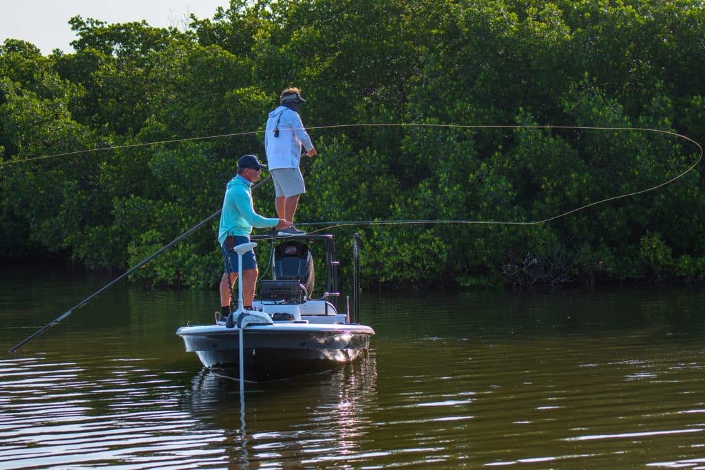 Yellowfin 17CE fishing mangroves