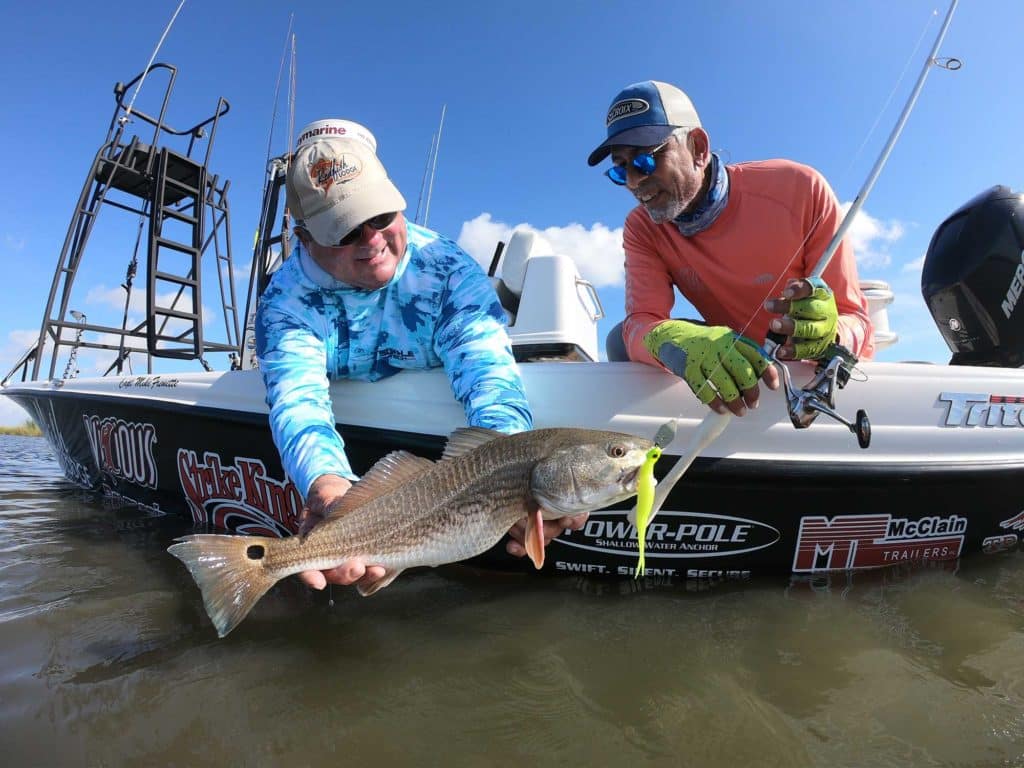 Catching Redfish in the Muddy Mississippi Marsh