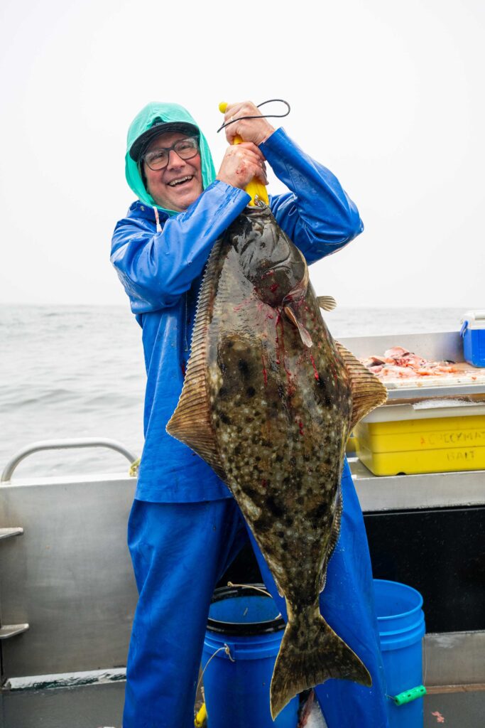 Halibut caught with Wild Strawberry Lodge